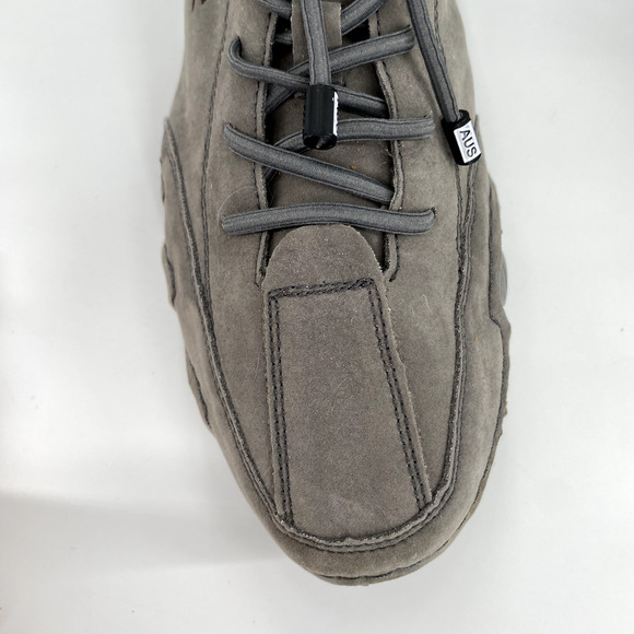 LDeck Martin Italian Sz 39/6 Mens High Top Shoes Casual Sport Grey Suede - Picture 6 of 7